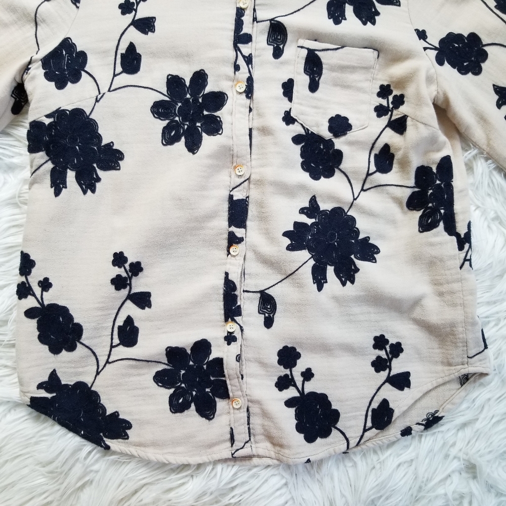Anthropologie Isabella Sinclair Embroidered Shirt - Picture 7 of 10